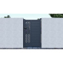 Portillon battant en alu moderne 100x158cm FANCY GROW - X-Metal