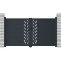 Portail battant en aluminium 300x173cm FANCY GROW - X-Metal