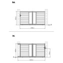 Portail coulissant en aluminium 300x158cm FANCY GROW - X-Metal