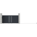 Portail coulissant en aluminium 350x173cm FANCY GROW - X-Metal