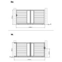 Portail coulissant en aluminium 350x173cm FANCY GROW - X-Metal