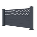 Clôture en aluminium anthracite 188,6xH.89cm FANCY GROW - X-Métal