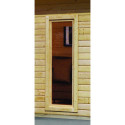 Abri toit plat 18,78m² bois massif 40mm Radeburg 5 – Karibu
