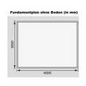 Abri toit plat 9,55m² bois massif 40mm Northeim 3 – Karibu 