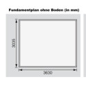 Abri toit plat 11,40m² bois massif gris terre 40mm Northeim 4 – WoodFeeling
