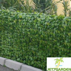 Haie artificielle feuilles de rosier 1,5x3m - Jet7garden