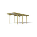 Carport simple 15,6m² en bois autoclave PEFC Jean - Cerland