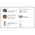 Carport simple en bois PEFC autoclave marron 16,5m² Victor - Cerland