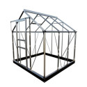 Serre de jardin 3,8m² en aluminium et verre trempé Popular - Halls