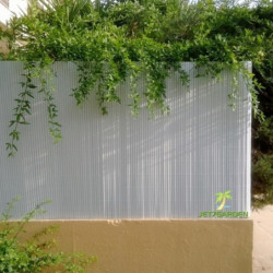 Canisse PVC double face renforcée 1,5x2,5m - coloris blanc - Jet7garden