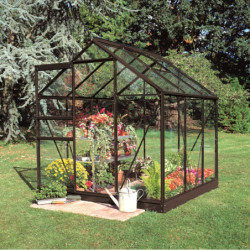 Serre de jardin 3,8 m² en aluminium et verre horticole Popular - Halls