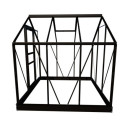 Serre de jardin 3,8 m² en aluminium et verre horticole Popular - Halls