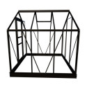 Serre de jardin 3,8m² en aluminium et verre trempé Popular - Halls