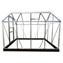 Serre de jardin 5m² en aluminium et verre trempé Popular - Halls