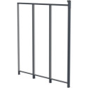 Panneau latéral en aluminium et PC transparent pour toit de terrasse anthracite 2,5m X-METAL