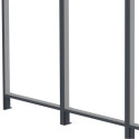 Panneau latéral en aluminium et PC transparent pour toit de terrasse anthracite 2,5m X-METAL