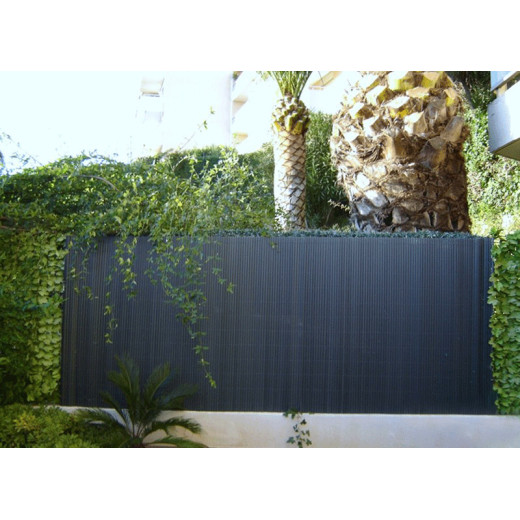 Canisse PVC double face renforcée 1,2x2,5m - coloris gris anthracite - Jet7garden