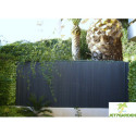 Canisse PVC double face renforcée 1,2x2,5m - coloris gris anthracite - Jet7garden