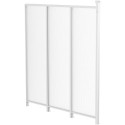 Panneau latéral en aluminium et PC 4mm pour toit de terrasse blanc 2,5m X-METAL