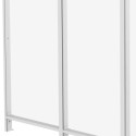 Panneau latéral en aluminium et PC transparent pour toit de terrasse blanc 3m X-METAL