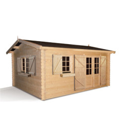Abri de jardin en bois massif 19,82m² Elista – Forest Style