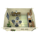 Abri de jardin en bois massif 19,82m² Elista – Forest Style