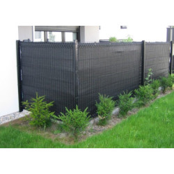 Filet brise-vue PEHD 1,2x10m - coloris gris anthracite - Jet7garden