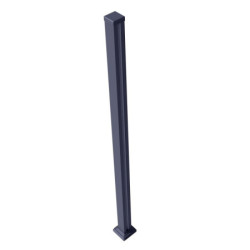 Poteau aluminium 190cm sur platine pour clôture personnalisable Compolife