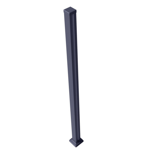 Poteau aluminium 190cm sur platine pour clôture personnalisable Compolife