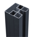 Poteau aluminium 190cm sur platine pour clôture personnalisable Compolife