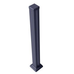 Poteau aluminium 95cm sur platine pour clôture personnalisable Compolife