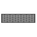 Panneau décoratif aluminium 175,4x46 cm Compolife - Anthracite pour clôture personnalisable