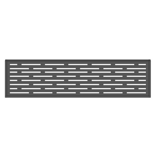 Panneau décoratif aluminium Linea pour clôture personnalisable Compolife