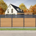 Panneau décoratif aluminium Linea pour clôture personnalisable Compolife