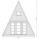 Maison en bois isolée - TYPE A - 18m² surface habitable - Gardy Shelter