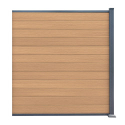 Kit d'extension pour clôture en bois composite premium 180xH.190cm Compolife - coloris bois vieilli