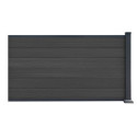 Kit d'extension pour clôture en bois composite premium 180xH.95cm Compolife - coloris gris anthracite