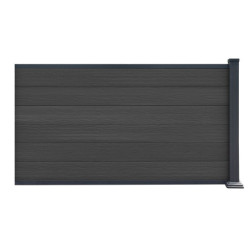 Kit d'extension pour clôture en bois composite premium 180xH.95cm Compolife - coloris gris anthracite