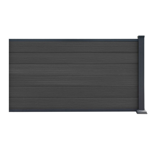 Kit d'extension pour clôture en bois composite premium 180xH.95cm Compolife - coloris gris anthracite