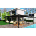 Pergola bioclimatique XXL 32,63m² en « L » - HABRITA