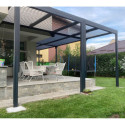 Pergola bioclimatique XXL 32,63m² en « L » - HABRITA