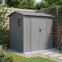 Abri de jardin en acier galvanisé Roka 4,08m² + kit d'ancrage - X-Métal