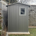 Abri de jardin en acier galvanisé Roka 4,08m² + kit d'ancrage - X-Métal