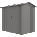Abri de jardin en acier galvanisé Roka 4,08m² + kit d'ancrage - X-Métal