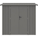 Abri de jardin en acier galvanisé Roka 4,08m² + kit d'ancrage - X-Métal