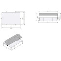 Piscine hors sol rectangulaire Stone 220x150x65cm avec pompe filtrante et voile d'ombrage – Exit Toys