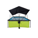 Piscine hors sol rectangulaire Lime 220x150x65cm avec pompe filtrante et voile d'ombrage – Exit Toys