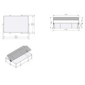 Piscine hors sol rectangulaire Stone 300x200x65cm avec pompe filtrante et voile d'ombrage – Exit Toys