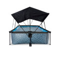 Piscine hors sol rectangulaire Stone 300x200x65cm avec pompe filtrante et voile d'ombrage – Exit Toys
