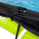 Piscine hors sol rectangulaire Lime 300x200x65cm avec pompe filtrante et voile d'ombrage – Exit Toys